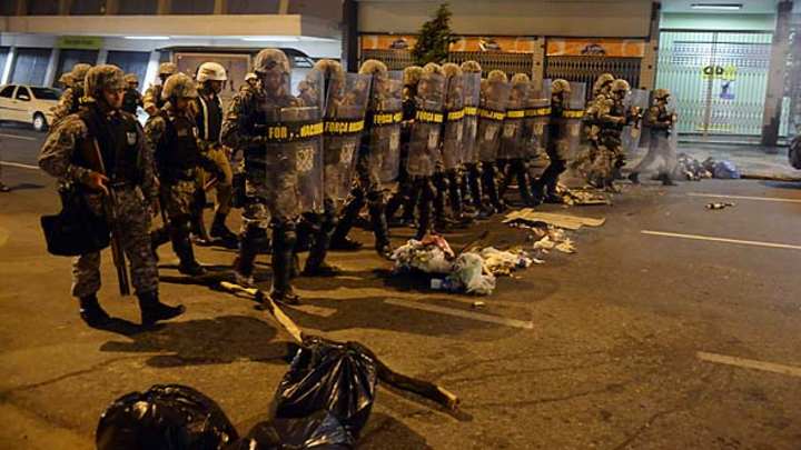 Tear gas and pointed guns: Inside protests at Confederations Cup
