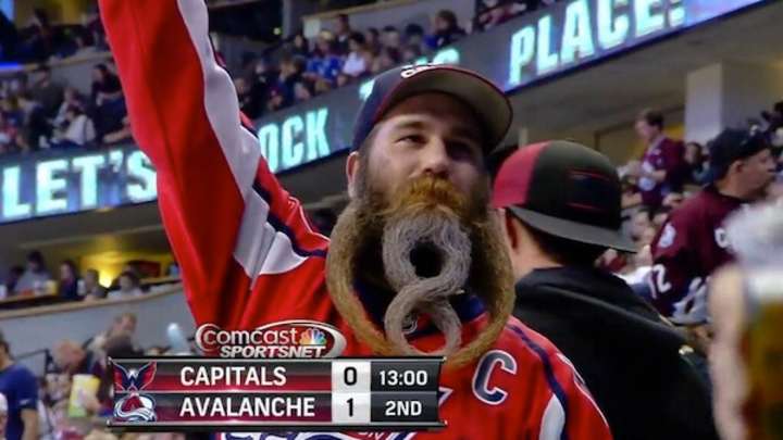 Capitals Fan Molds Beard into the Number 8 to Honor Alex Ovechkin