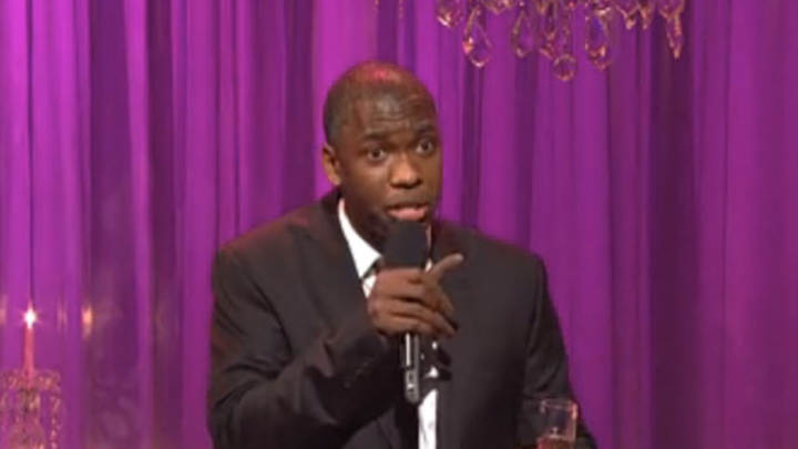 Fake Dikembe Mutombo's Fingers Stole the Show In SNL's Fake Michael Jordan Wedding