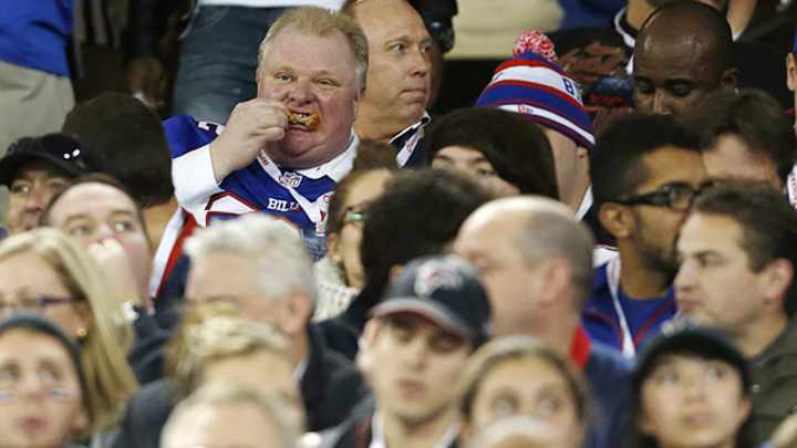 Musician claims Toronto mayor Rob Ford stole his seat at Bills-Falcons game