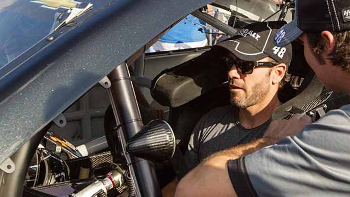 NASCAR'S Johnson denies wrongdoing in Chase controversy