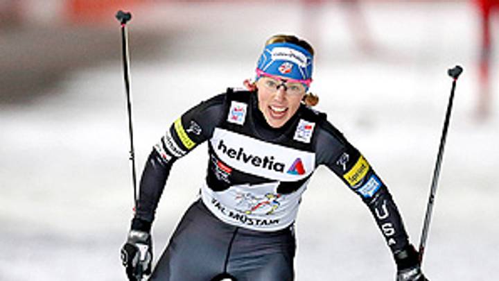 Kikkan Randall, Haagen Krogh win Tour de Ski cross country races Kikkan Randall, Haagen Krogh win Tour de Ski cross country races