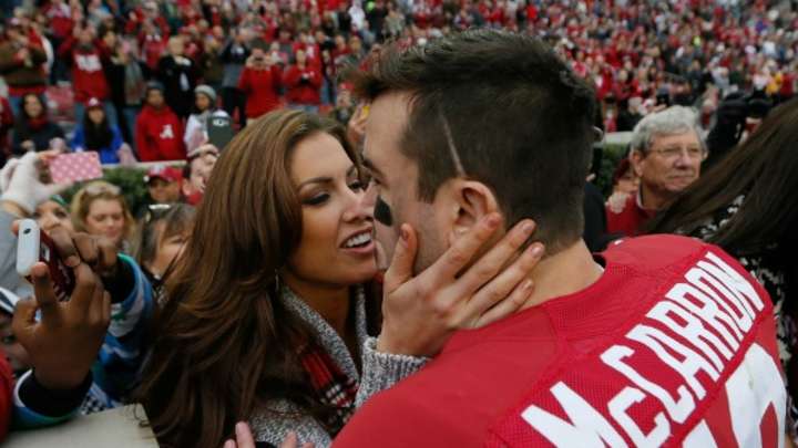 A.J. McCarron Fears for Katherine Webb's Safety at Iron Bowl