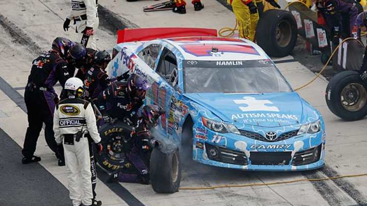 Denny Hamlin racing the Chase clock at Pocono