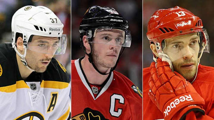 Selke Trophy finalists: Patrice Bergeron, Jonathan Toews, Pavel Datsyuk