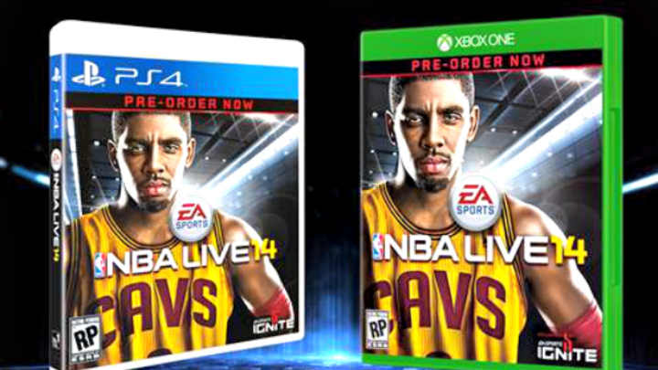 Kyrie Irving on cover of NBA Live 14
