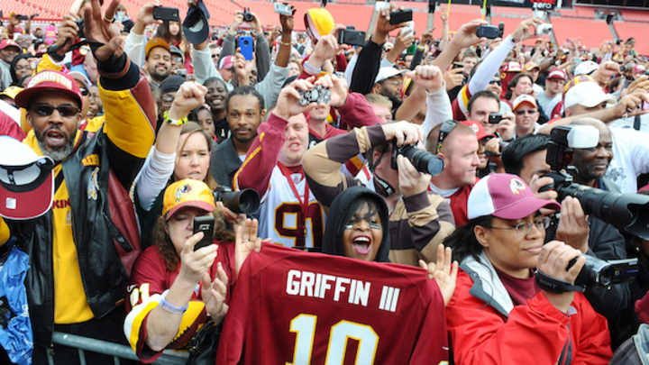 Robert Griffin III will be inactive Sunday; Rex Grossman to back up Kirk Cousins