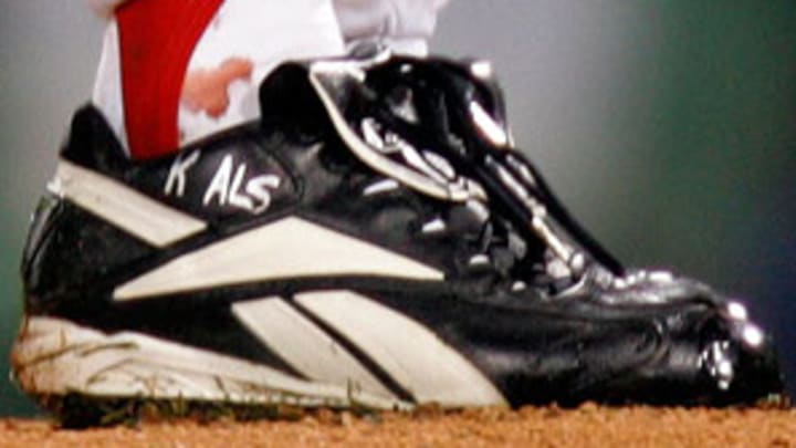 Schilling auctioning bloody sock from 2004 World Series