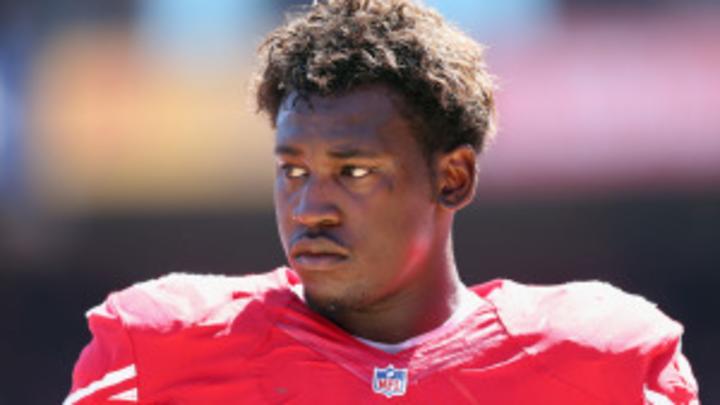 Aldon Smith visits Niners at headquarters, 'day-to-day' according to Jim Harbaugh