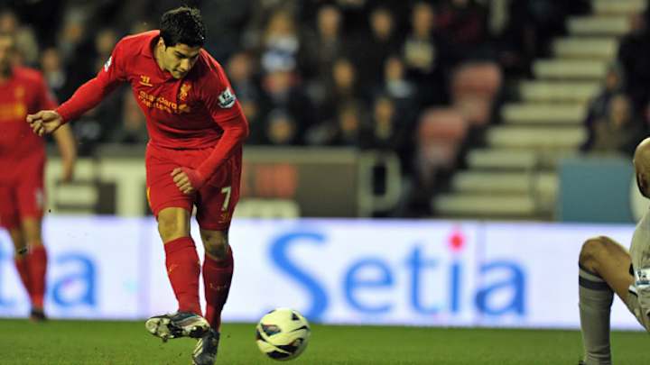 Luis Suarez back in Liverpool training