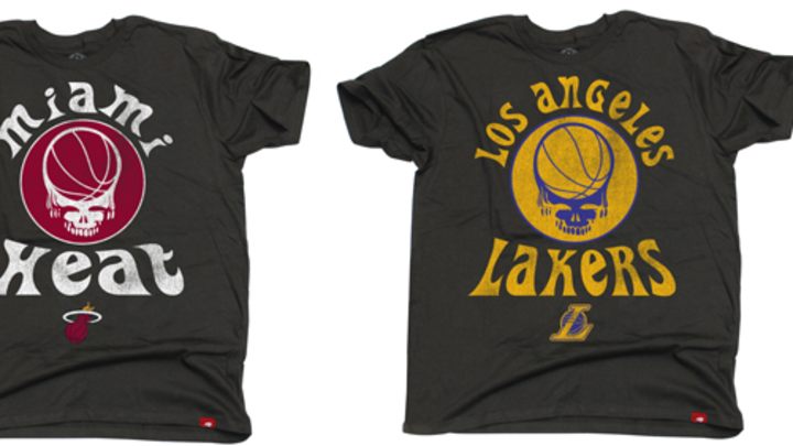 NBA, Grateful Dead collaborate on shirts with skull, dancing bear artwork NBA, Grateful Dead collaborate on shirts with skull, dancing bear artwork