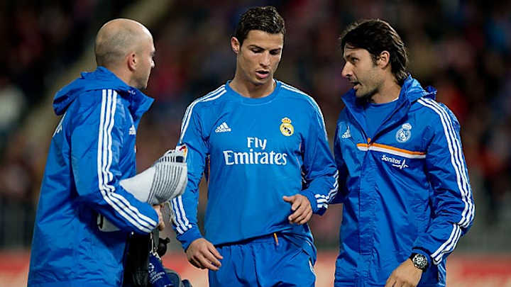 Cristiano Ronaldo injured in Real Madrid rout of Almeria