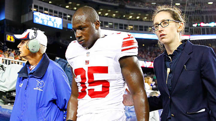 Tom Coughlin gambles, loses as Andre Brown suffers another leg injury Tom Coughlin gambles, loses as Andre Brown suffers another leg injury