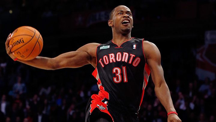Terrence Ross of the Toronto Raptors wins the 2013 NBA Slam Dunk Contest