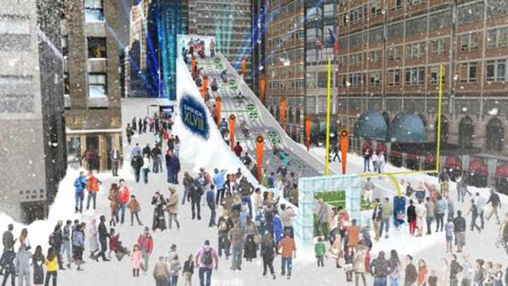 Is the NFL Planning to Build a Giant Sled Hill in Times Square for SB XLVIII? Why, Yes It Is.
