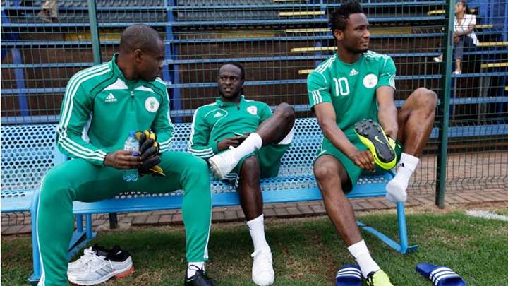 Moses, Emenike miss Nigeria training session Moses, Emenike miss Nigeria training session