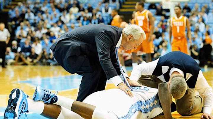 UNC center Joel James to miss 2 weeks with knee injury