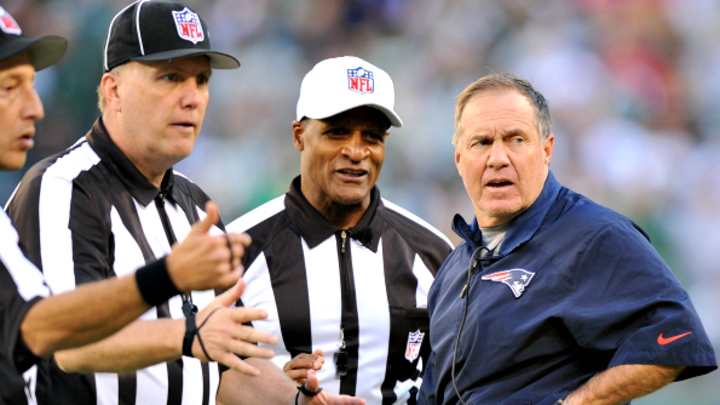 Bill Belichick says Jets also pushed on field goals