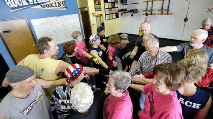 Boxers work to knock out Parkinson's symptoms