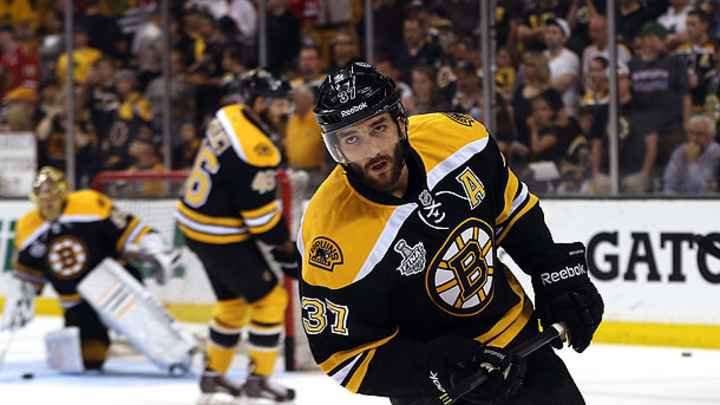 Stanley Cup Final: Boston's Patrice Bergeron plays in Game 6 vs. Chicago