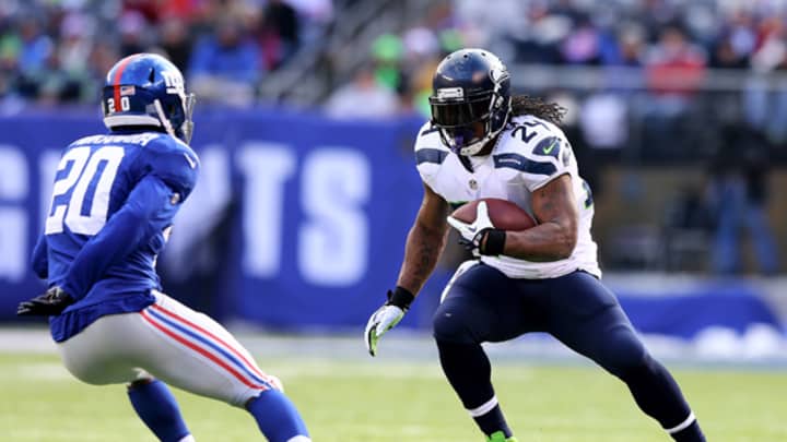 Marshawn Lynch bulls through Giants defense for impressive-effort touchdown