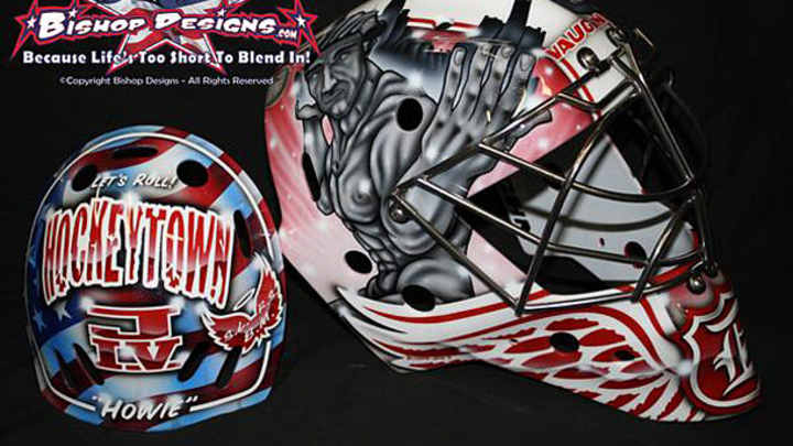 First look: Detroit Red Wings goalie Jimmy Howard's new mask First look: Detroit Red Wings goalie Jimmy Howard's new mask