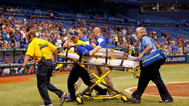 J.A. Happ in stable condition after taking line drive to the head