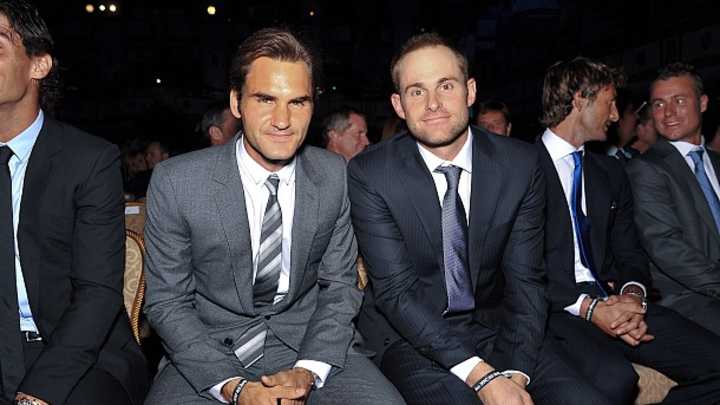 Photos: Roger Federer, Andy Roddick reunite at ATP Heritage event