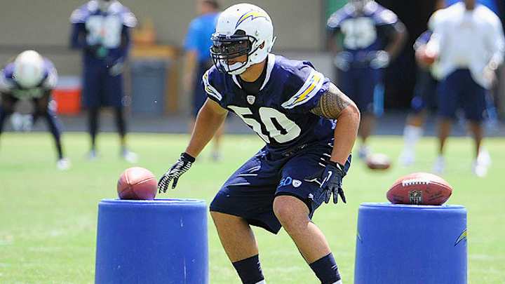 Chargers LB Manti Te'o talks mostly football in rare news conference