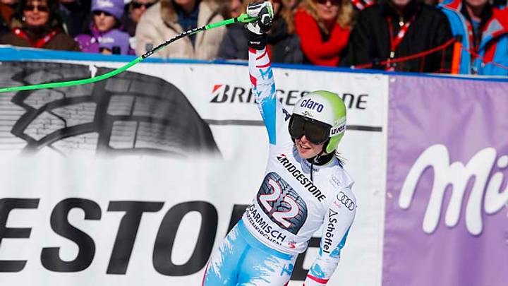 Anna Fenninger of Austria wins World Cup super-G