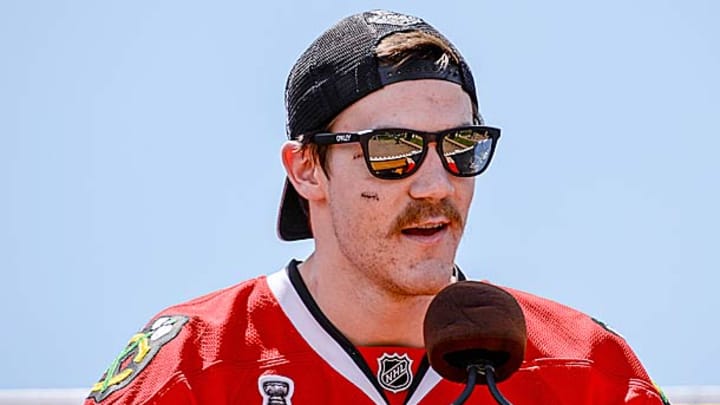 Top Line: Andrew Shaw auctions Cup stitches; Olympic camp talk; more links Top Line: Andrew Shaw auctions Cup stitches; Olympic camp talk; more links