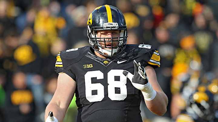 Left tackle Brandon Scherff to skip draft, return to Iowa Left tackle Brandon Scherff to skip draft, return to Iowa