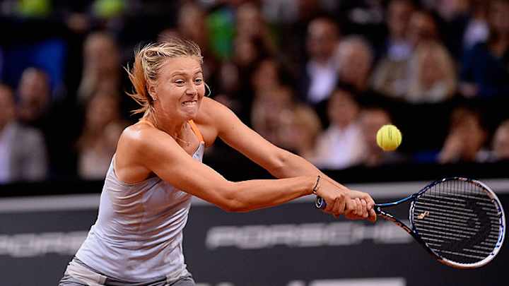 Sharapova rallies to reach final of Porsche Grand Prix Sharapova rallies to reach final of Porsche Grand Prix