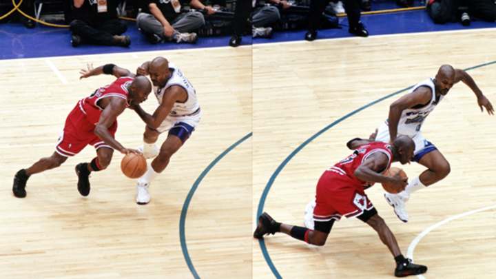 Phil Jackson on Michael Jordan's push-off: 'A helping hand to a broke down comrade' Phil Jackson on Michael Jordan's push-off: 'A helping hand to a broke down comrade'