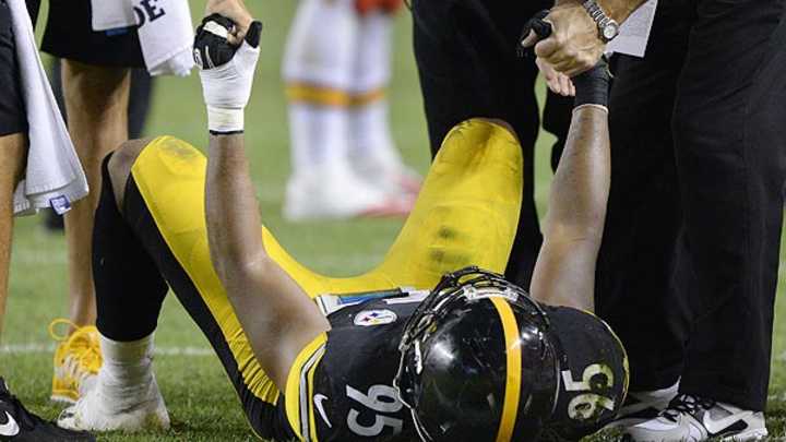 Pittsburgh Steelers' OLB Jarvis Jones taken to hospital with chest injury