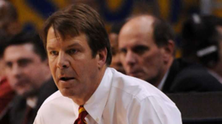USC AD Pat Haden meets with former Trojans coach Tim Floyd