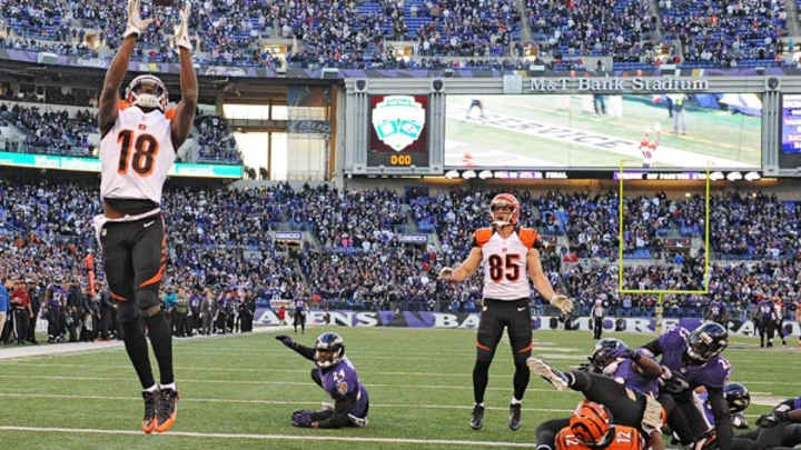A.J. Green's Hail Mary touchdown goes to waste in Bengals' OT loss to Ravens
