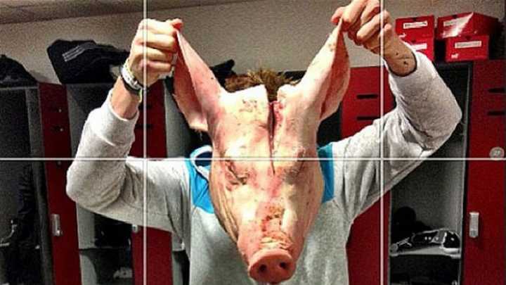 Stoke City Striker Kenwyne Jones Not Stoked About Severed Pig's Head Left in Locker
