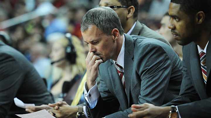 USC's Andy Enfield and UTEP's Tim Floyd get in heated argument USC's Andy Enfield and UTEP's Tim Floyd get in heated argument