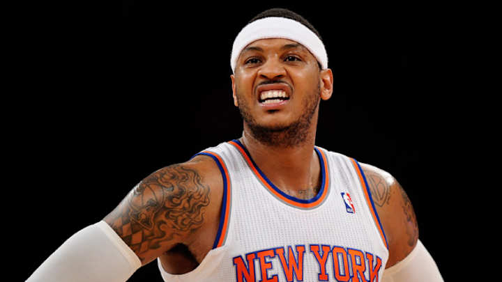 Carmelo Anthony to miss Raptors games with ankle sprain