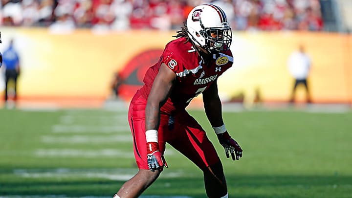 Steve Spurrier: Jadeveon Clowney ran a 4.4 40 this summer