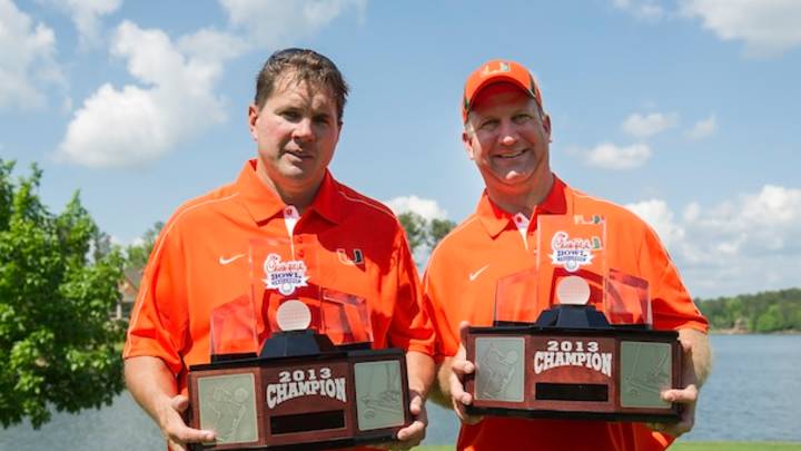 Al Golden tees off to victory, or something Al Golden tees off to victory, or something