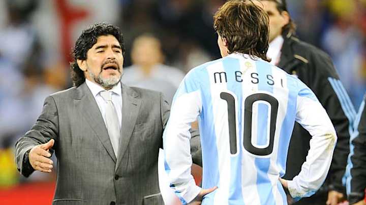 Diego Maradona dreams of son playing with Lionel Messi's son