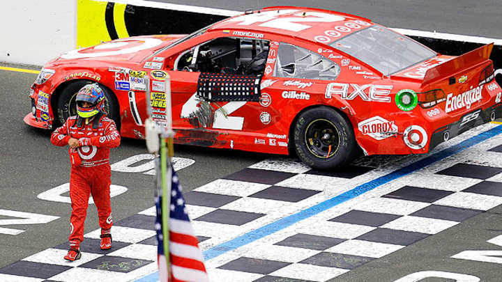 Juan Pablo Montoya runs out of gas on last lap at Sonoma