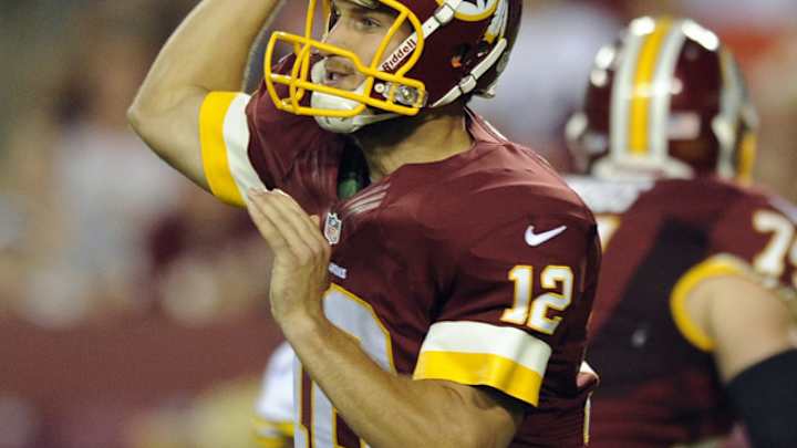 Redskins backup QB Kirk Cousins leaves game with foot injury