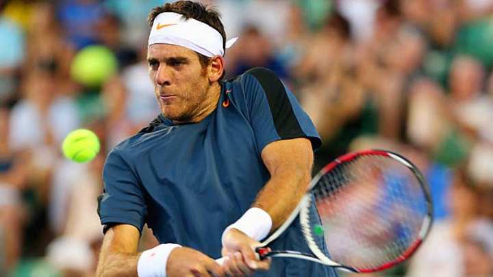 Del Potro overmatches Becker to make third round