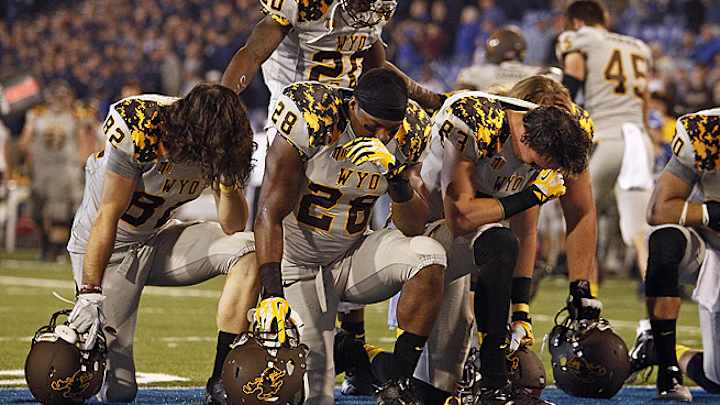 Mountain West suspends Wyoming's Nehemie Kankolongo for hit