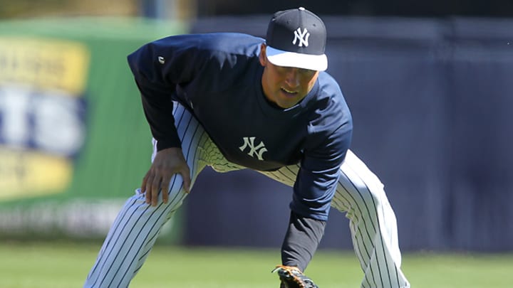 Jeter participates in on-field running drills for first time