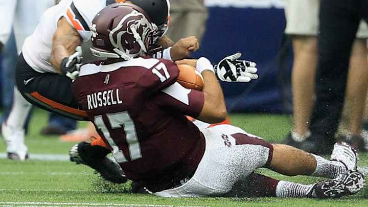Mississippi State's Tyler Russell doubtful with concussion Mississippi State's Tyler Russell doubtful with concussion