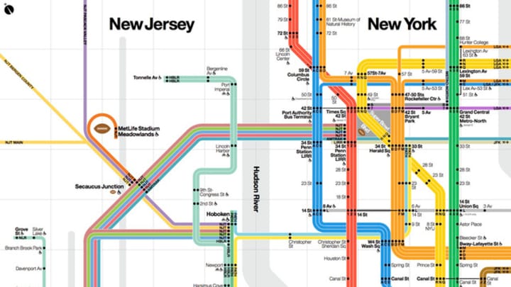Updated New York Subway Map Debuts for Super Bowl Tourists